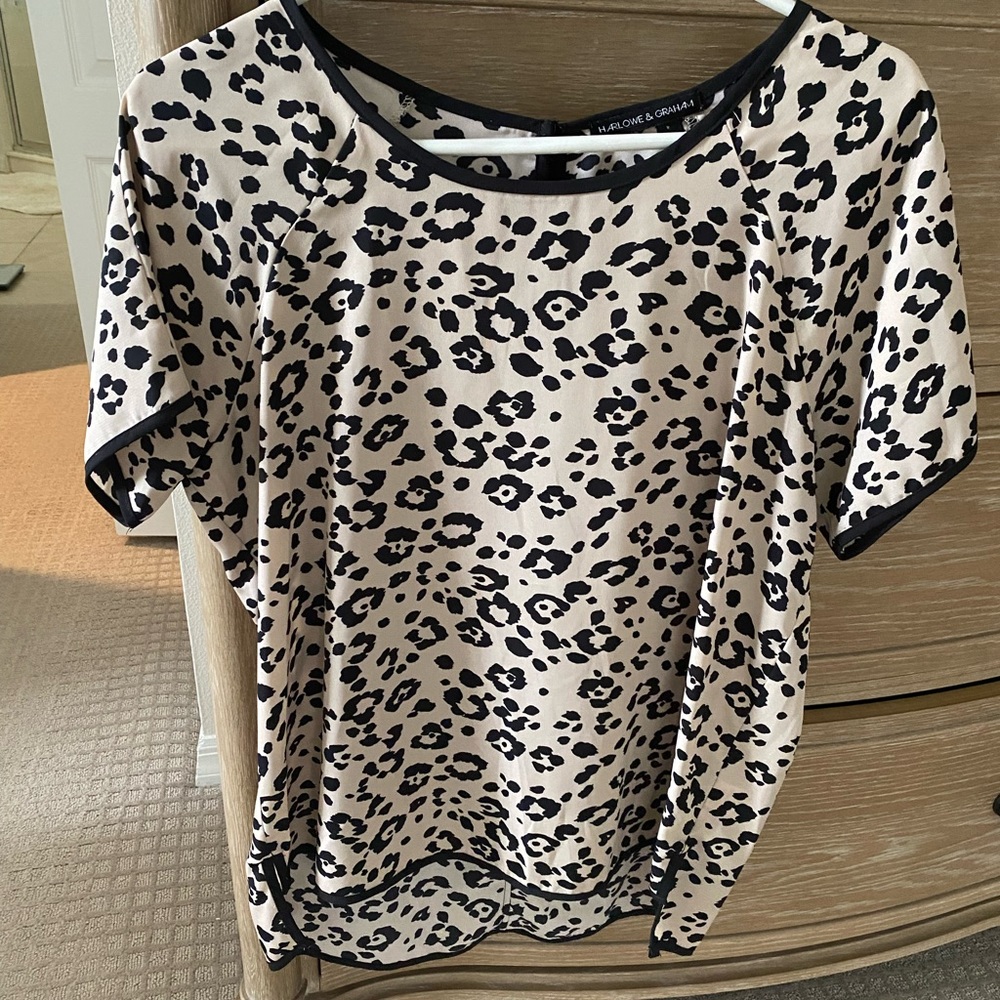 Hawlowe and Graham leopard shirt size medium
